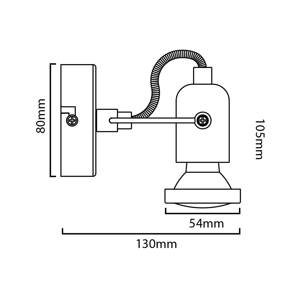 aplique de pared orientable