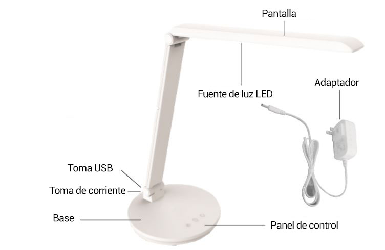 lmpara de mesa estructura