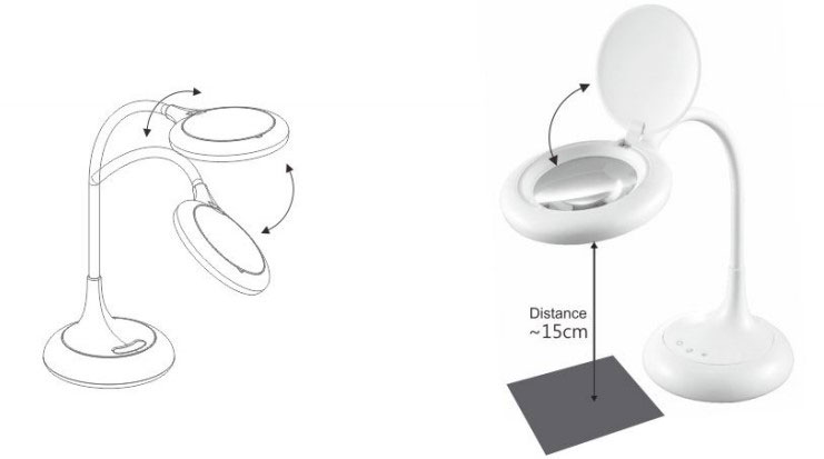lámparas de mesa ajustables