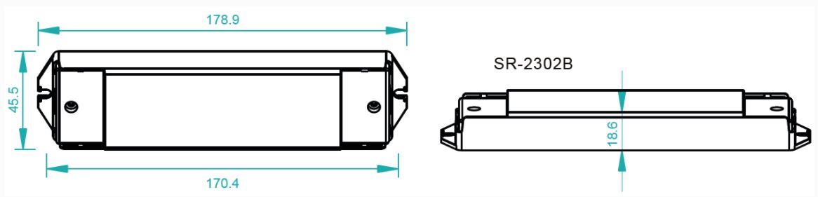 dimensiones SR-2302B