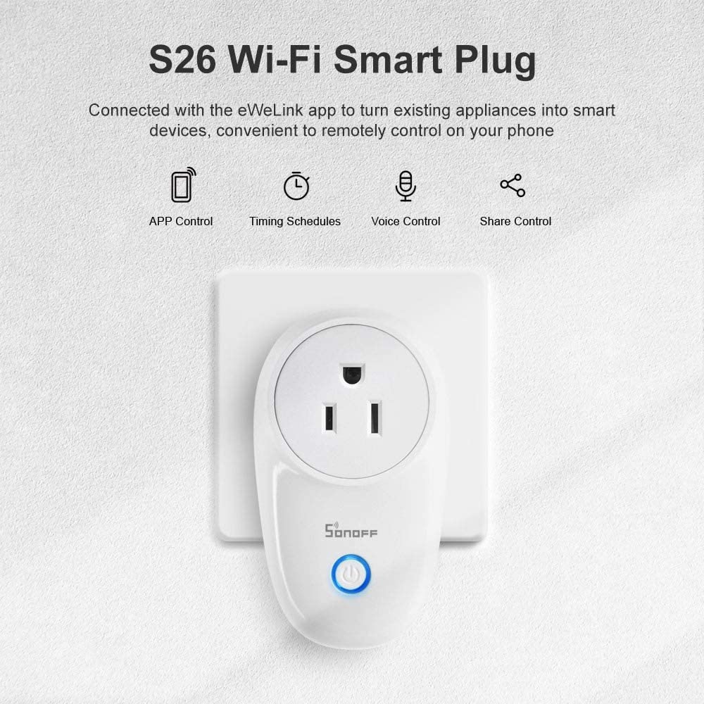 SMART HOME Enchufe Triple WIFI Empotrar Blanco