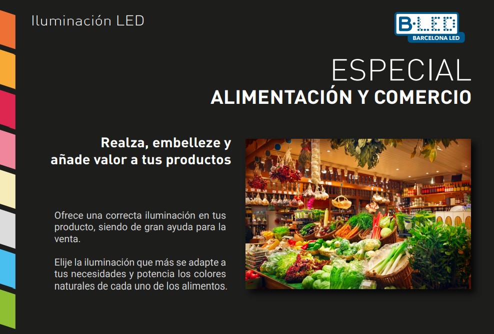 luces LED local comercio