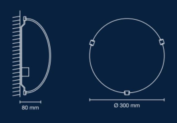 dimensiones aplique de pared