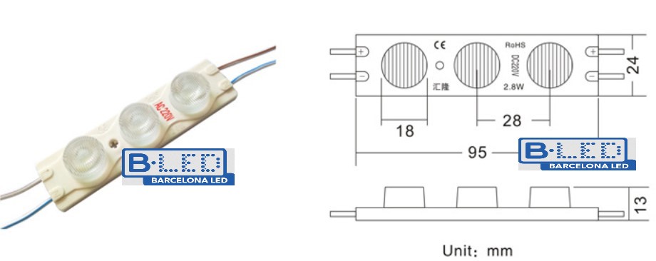 Buy LED modules for signage and light boxes, direct to 220V