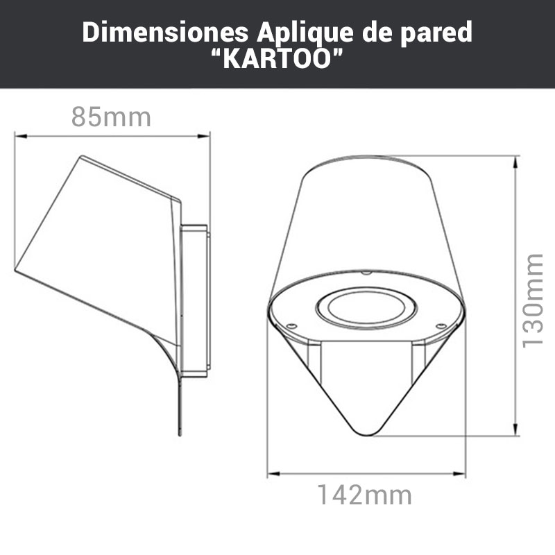 dimensiones apliques de pared