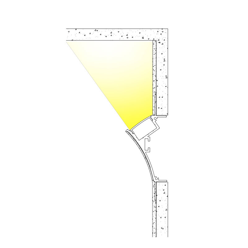 Perfil LED Pladur CARTONGESSO, techos de pladur con luces LED