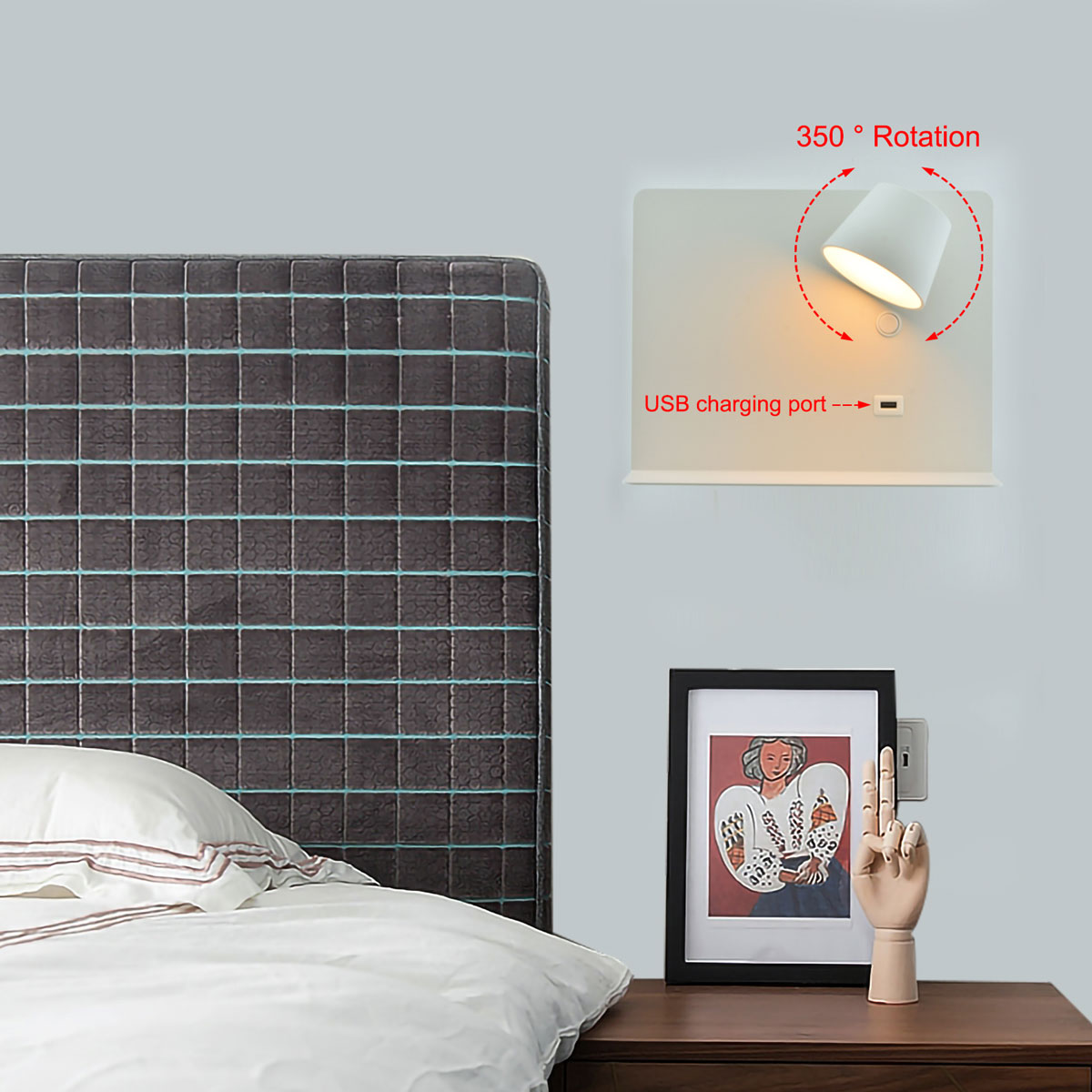 aplique pared dormitorio