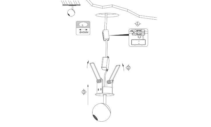 foco LED downlight