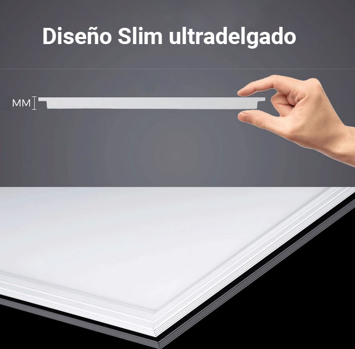 Panel LED 120x60 cm de 72W UGR 19 con 3 años de garantía