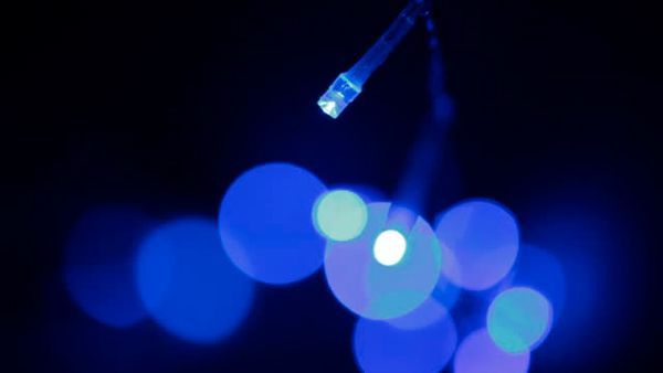 guirnalda cadena luminosa de led azul