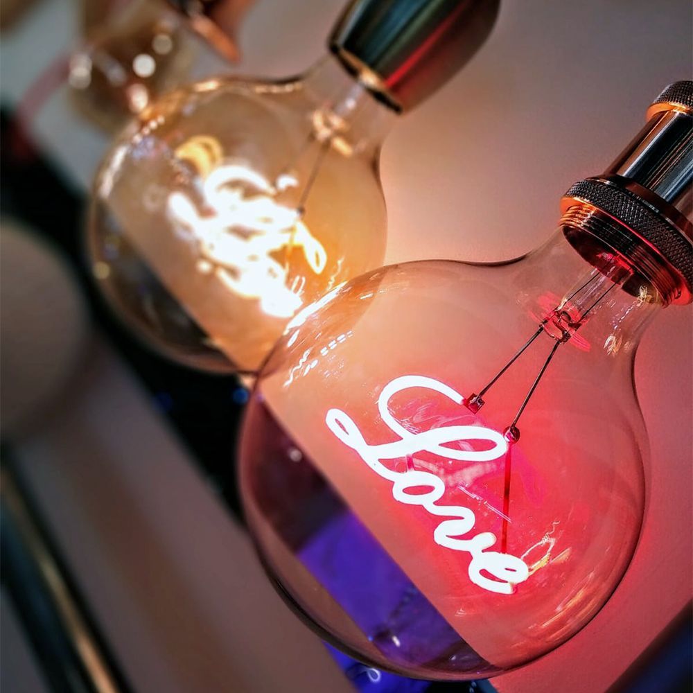 bombilla LED love filament
