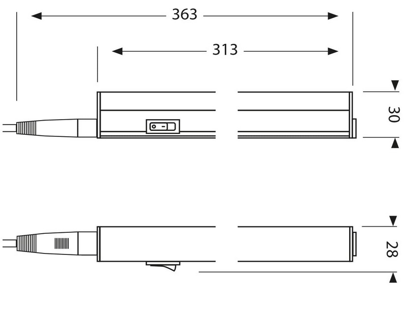 regleta led bajo muebles cocina