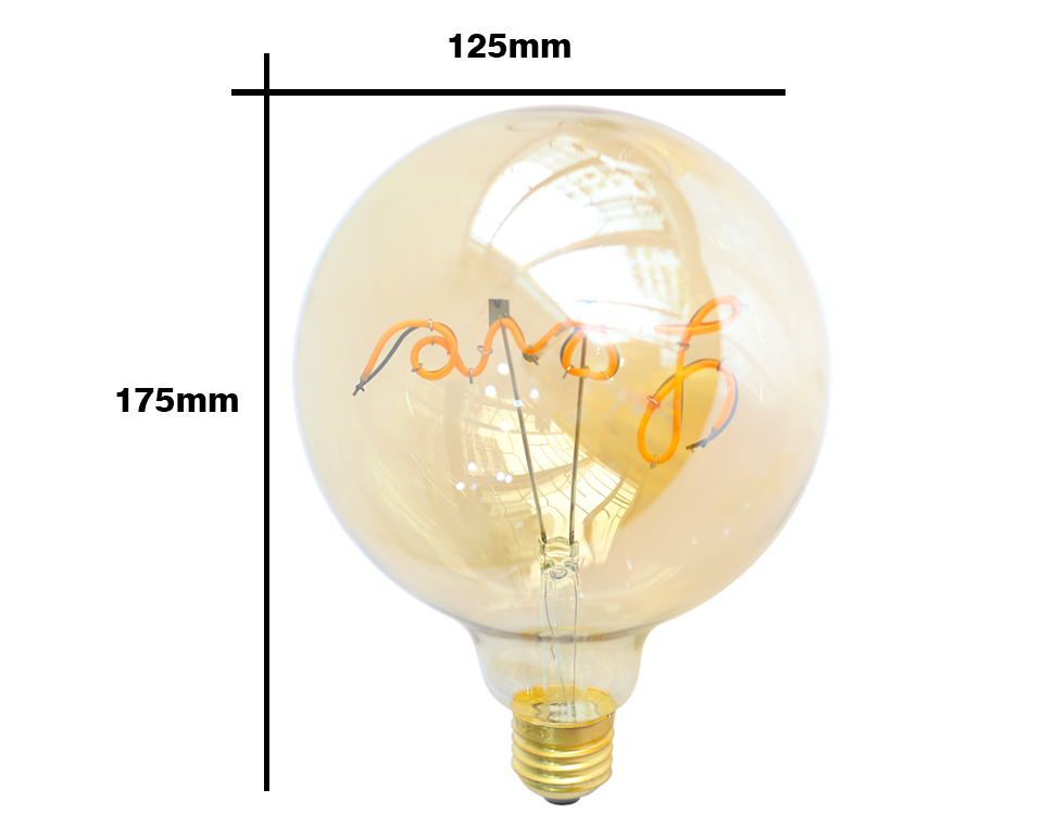 medidas bombillas LED Globo