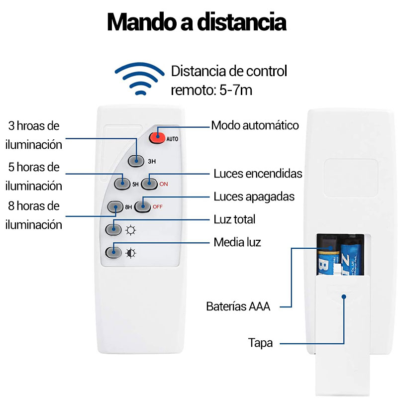 proyector led con mando a distancia