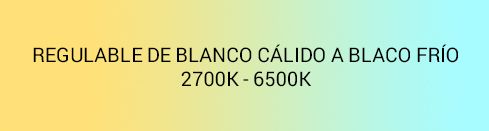 TIRA LED REGULABLE DE BLANCO CÁLIDO A BLANCO FRÍO