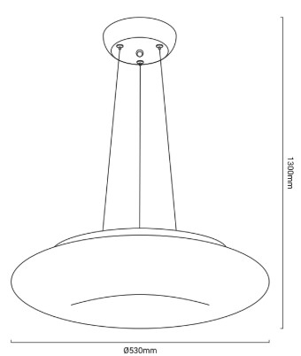 dimensiones lámpara colgante moderna