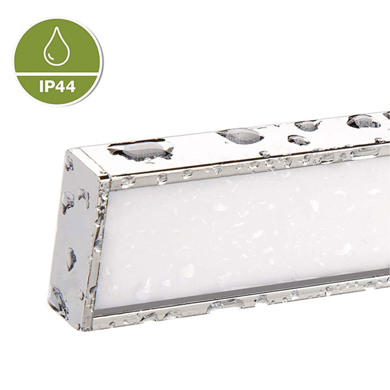 en cromo espejos y baño 30 cm 5 W blanco neutro 4500 K Lámpara LED para espejo LEVA 2 en 1 para muebles lámpara de montaje o de pinza IP44 