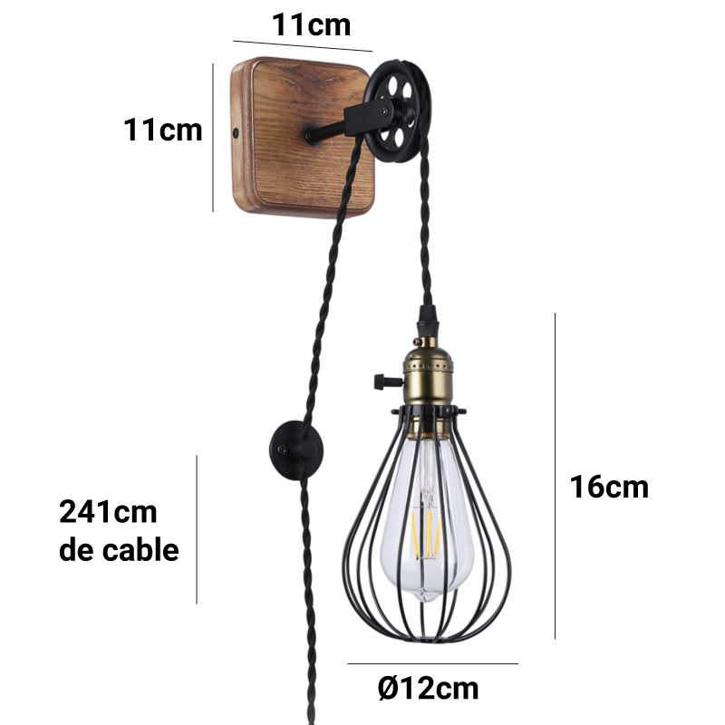 dimensiones aplique pared colgante