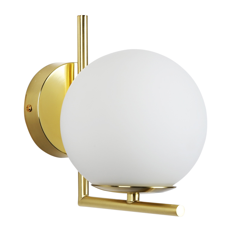 Apliques de pared de interior moderno bola de cristal Margaret