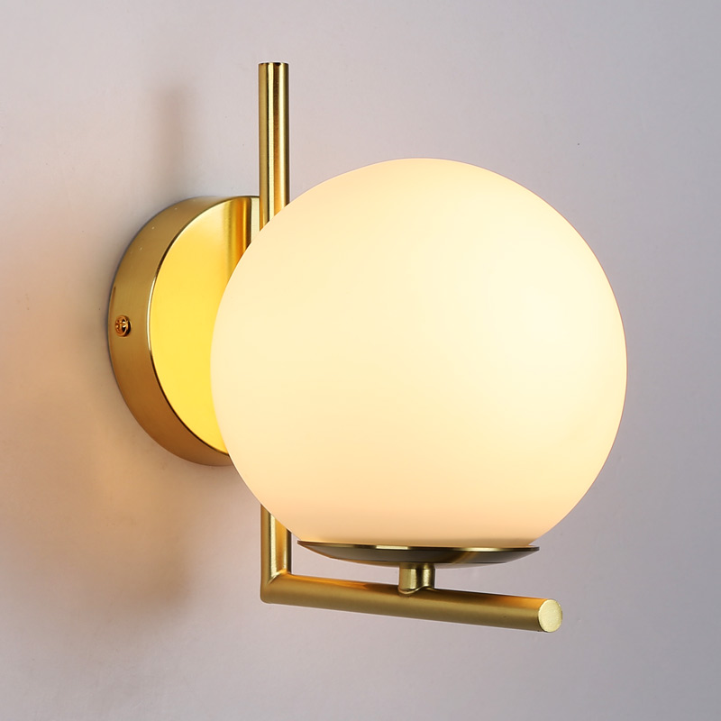 Apliques de pared de interior moderno bola de cristal Margaret