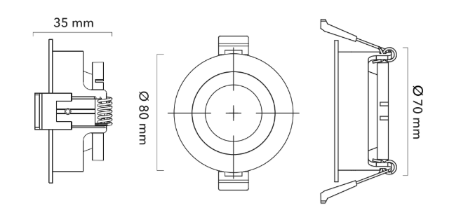 aro downlight led