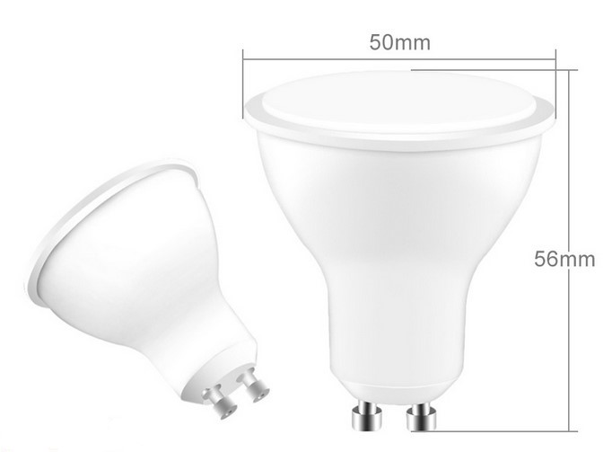 pack 10 Bombillas led GU10 7W blanco natural 4200K Ø50mm