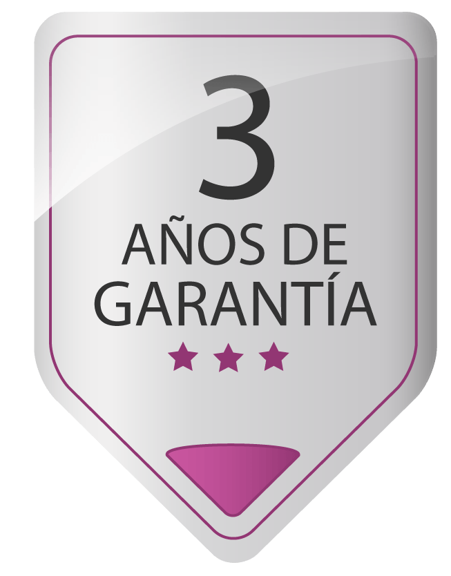 3 años de garantía