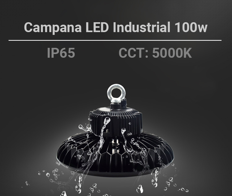 CAMPÂNULA INDUSTRIAL LED UFO 100W 13000LM CHIP SAMSUNG 5000K IP65