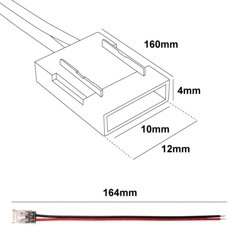 conector inicio tira monocolor 10mm