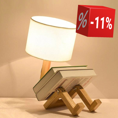 Lámpara de mesa de madera articulada YOKI