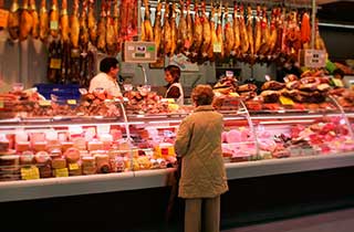 charcutera iluminada con focos led