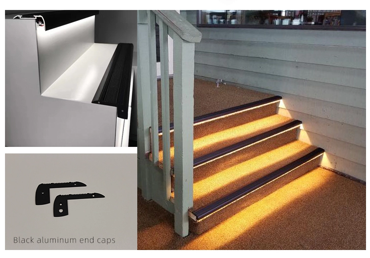 iluminación LED escaleras