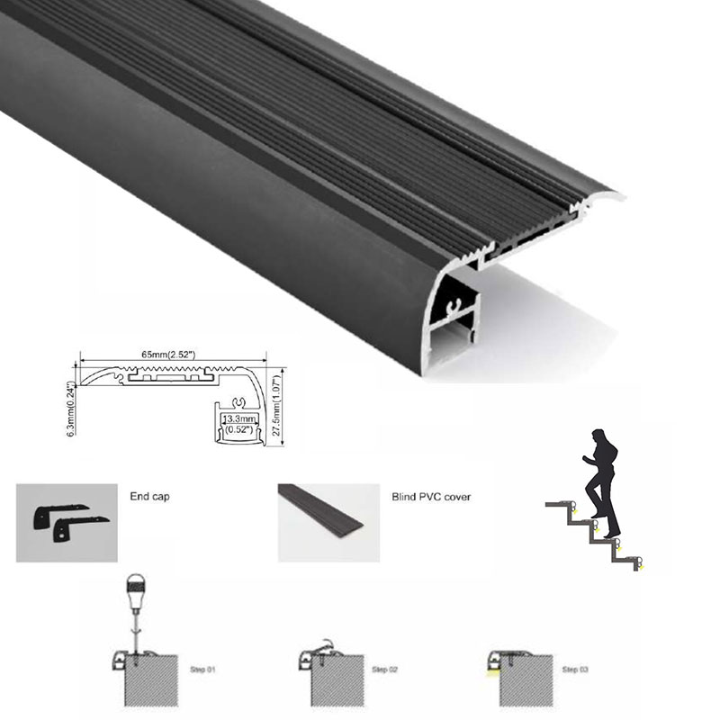 perfiles de aluminio escaleras