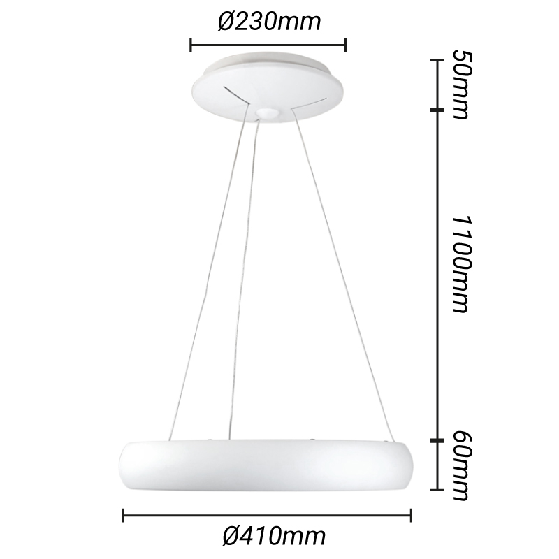 lámpara colgante nórdica LED