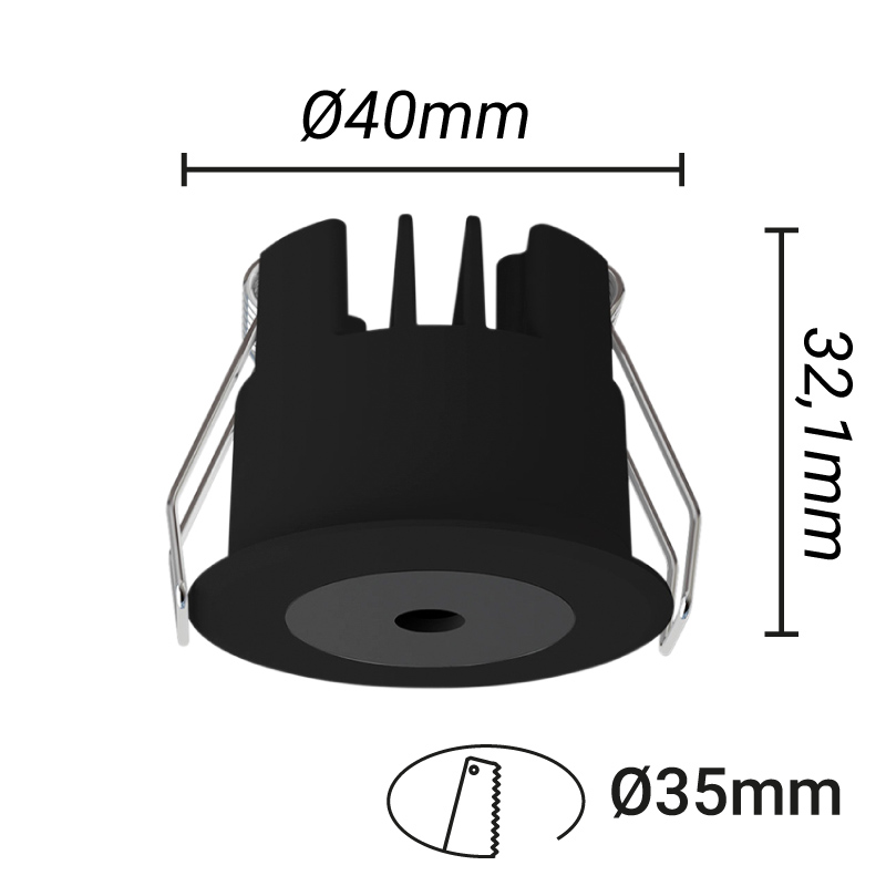 downlight mini empotrable