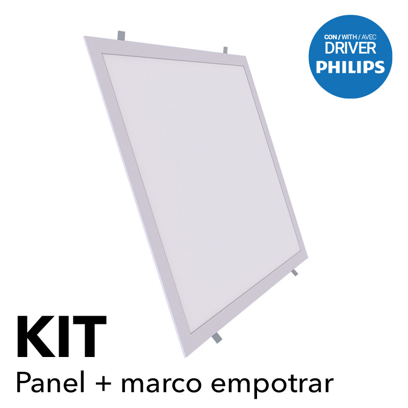 panel led empotrable kit de montaje