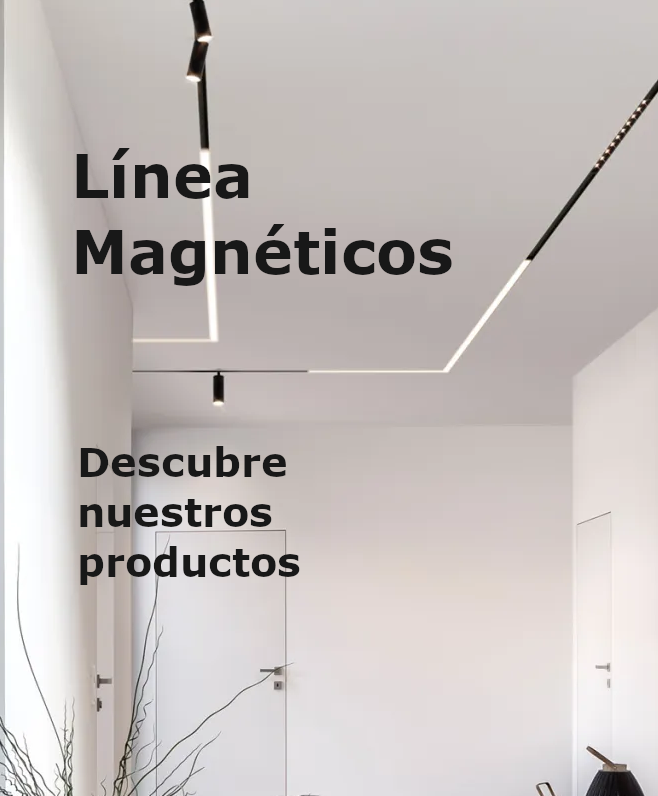 Iluminación sobre carril magnéticos