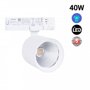 Faretto LED a binario trifase da 40W - Moda e retail - Driver Philips Xitanium