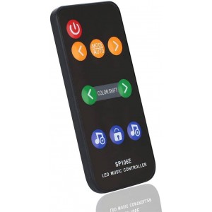 Controller musicale LED IC Pixel RGB/RGBW con telecomando - 5-12V DC - 600 pixel