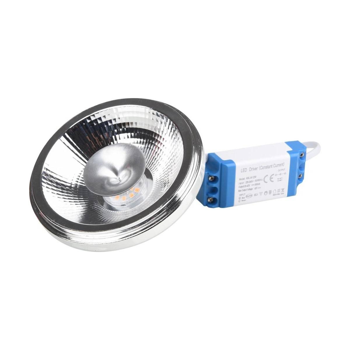 Lampadina LED AR111 12W con driver esterno