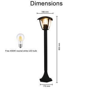 Lampioncino per sentieri SODAS 80cm IP44