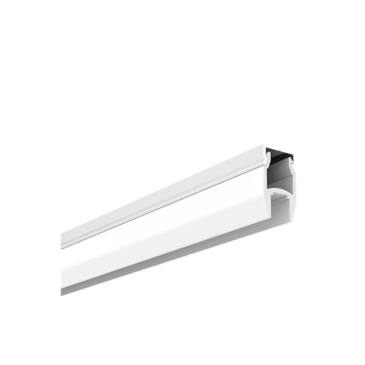 Profilo in alluminio vetro e ripiano 25x14mm (2m) - Profili per strisce LED