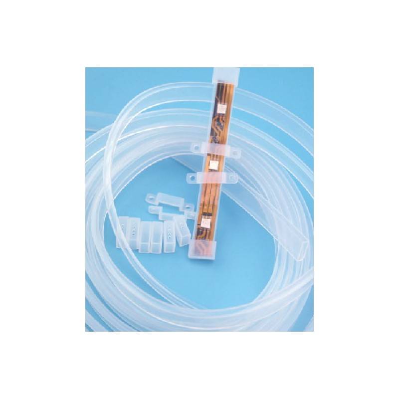 Guaina impermeabile IP67 x1m per striscia LED 10 mm