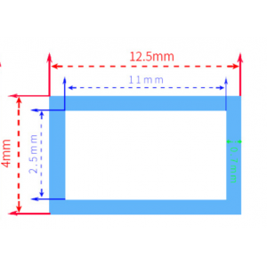 Guaina impermeabile IP67 x1m per striscia LED 10 mm