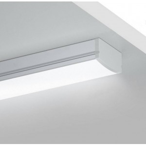 Profilo in alluminio da superficie per strisce LED 17x8mm