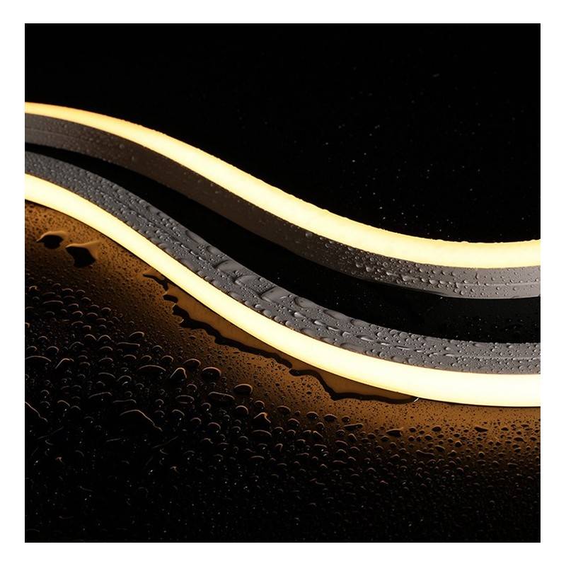 Guaina in silicone flessibile 10x18mm per convertire la striscia LED in neon (5metri)