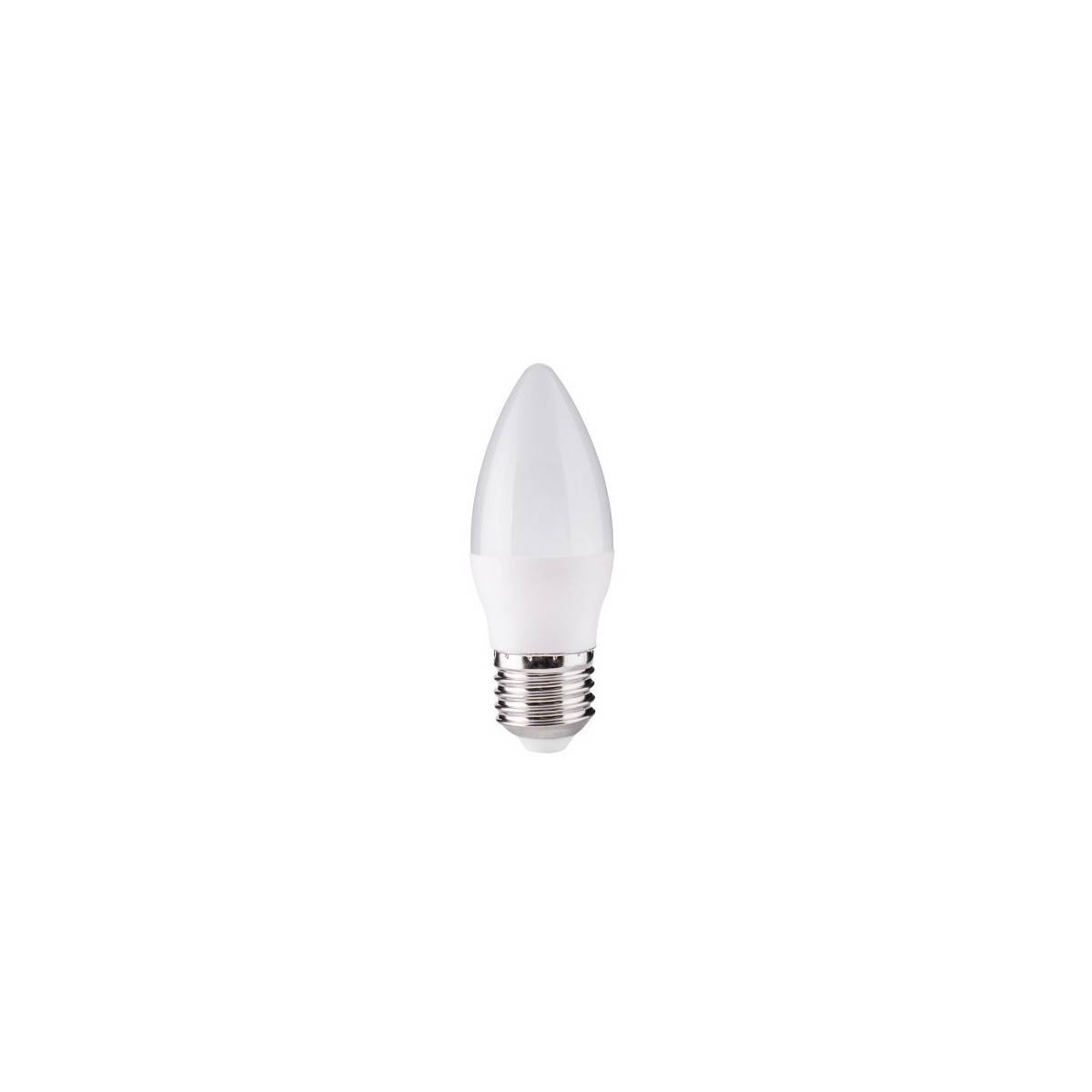 Lampadina LED a candela E27 C37 4,2W 300lm Opale