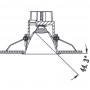 Faretto LED da incasso 11W "KOPPA"- Ottica 15º - Taglio Ø 100mm - Basso UGR