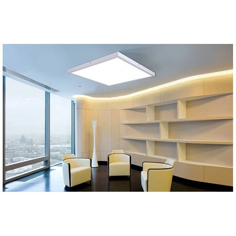 Pannello LED slim da superficie 60x60cm - Driver OSRAM - 40W - UGR18 - CRI90 - Con KIT di montaggio