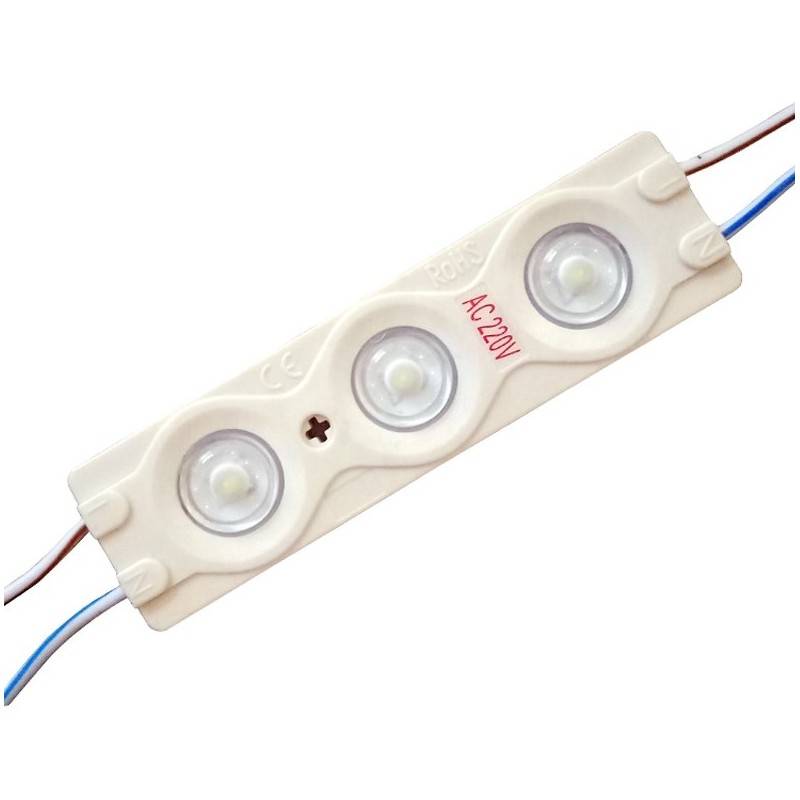 Modulo LED per segnaletica 2,5W diretto a 230V IP65 120º.